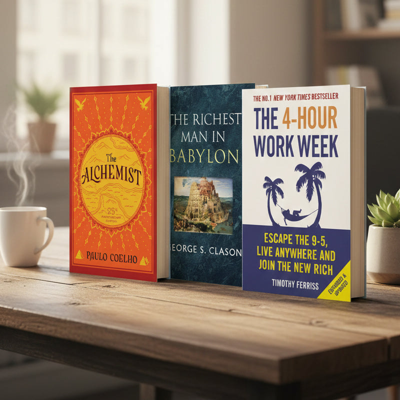 3-Book Bundle: The Alchemist + The Richest Man in Babylon + The 4-Hour Workweek