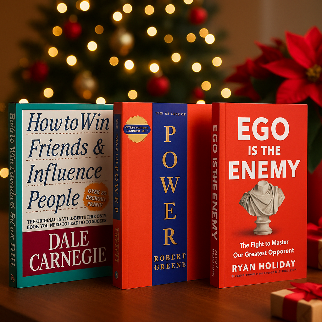 3-Book Bundle: How to Win Friends and Influence People + The 48 Laws of Power + Ego Is the Enemy